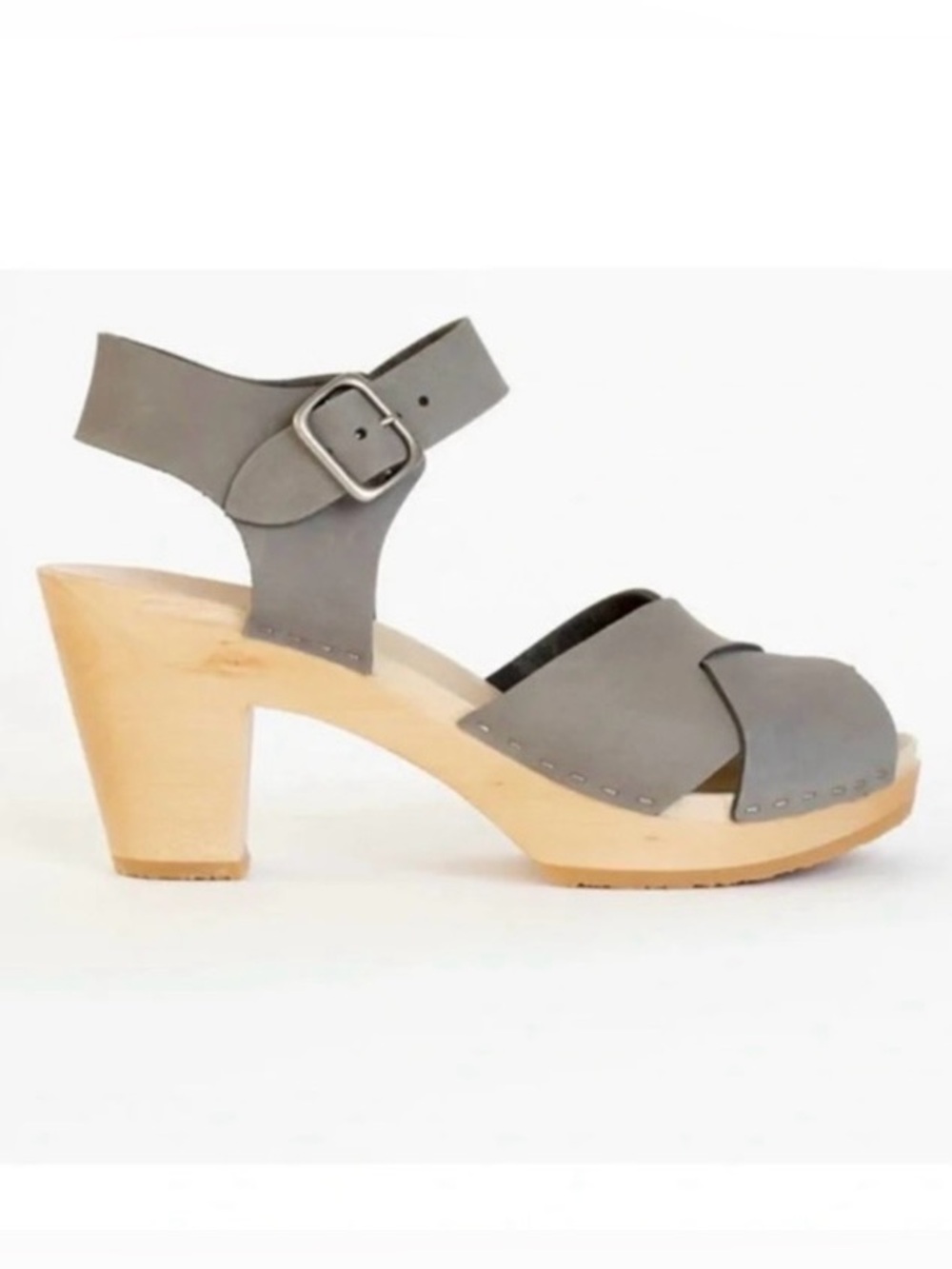Bryr Emma Cross Toe High Heel Clog Sandal Women’s 3.5-4